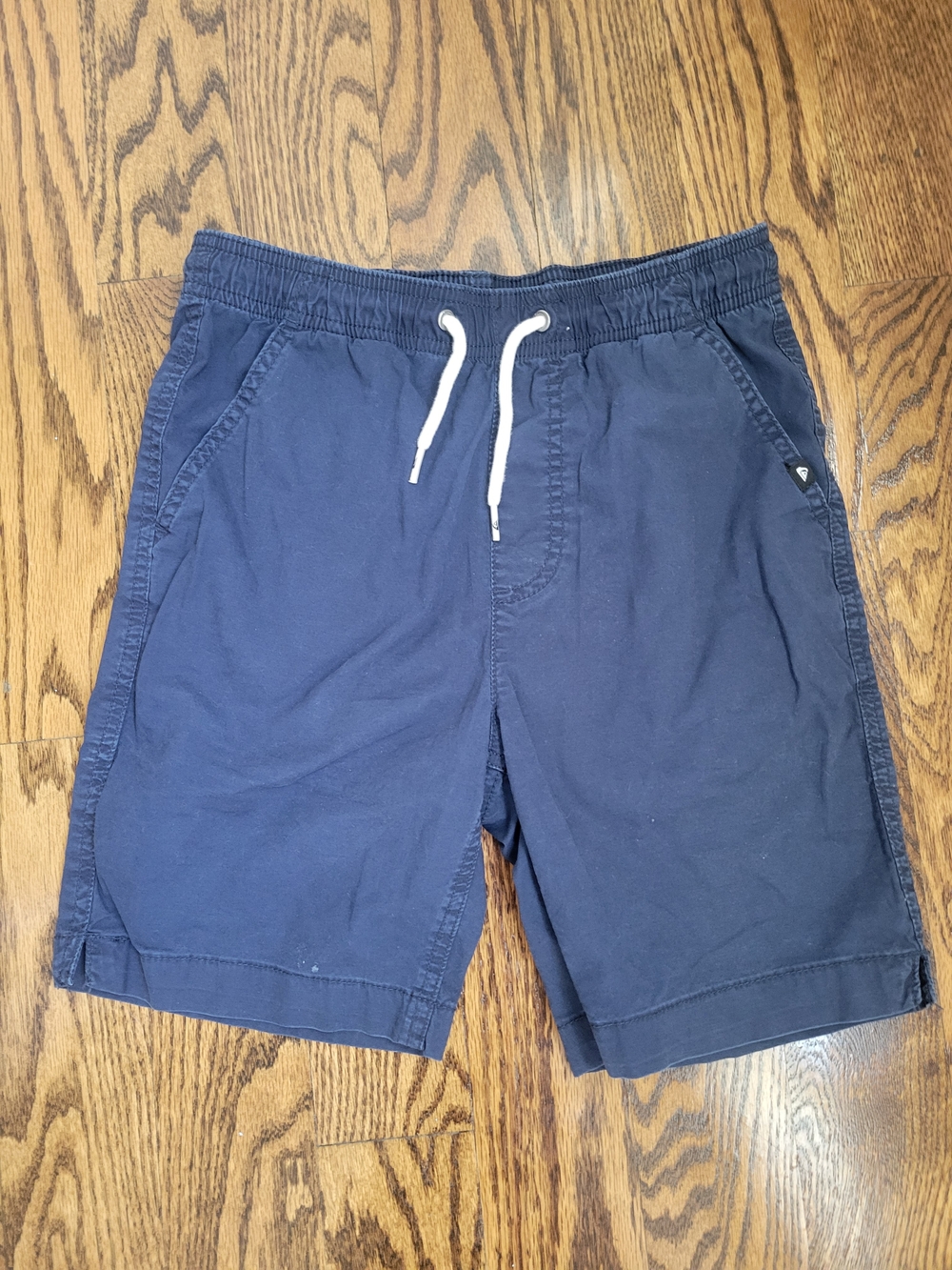 Quiksilver Navy Elastic Waist Drawstring Youth Shorts